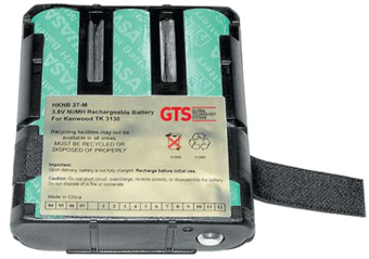 GTS BATTERIES, AN UPGRADE TO THE KNB-27 BATTERY THAT IS USED IN THE KENWOOD TK3130 AND TK3131 SERIES RADIOS.
